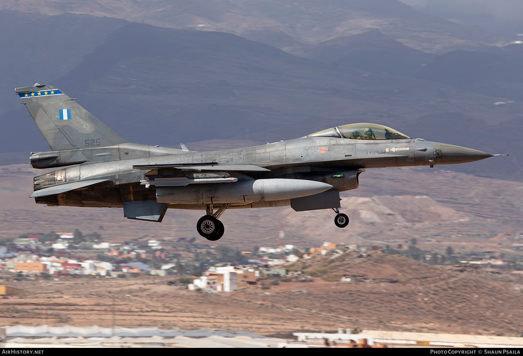 Aircraft Photo of 525 | Lockheed Martin F-16CJ Fighting Falcon | Greece - Air Force | AirHistory.net #407178