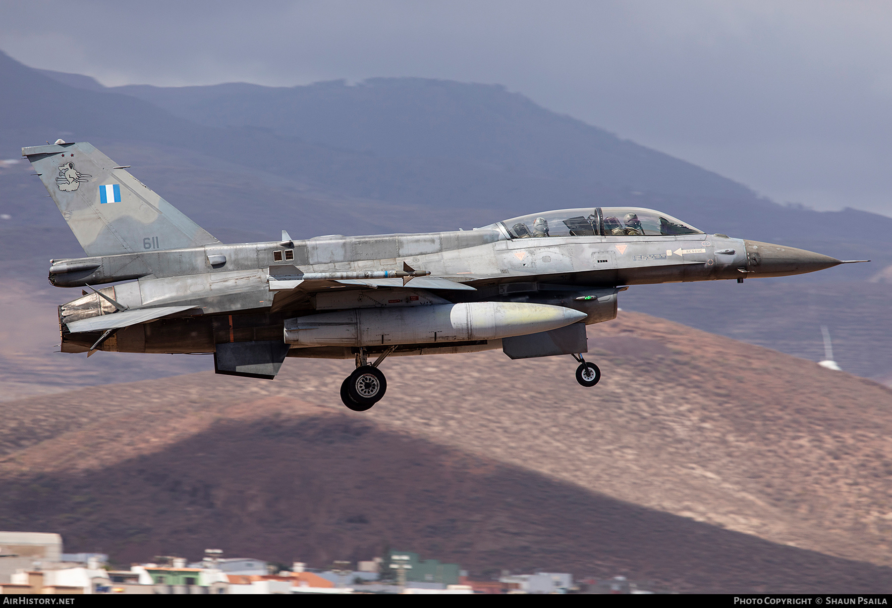 Aircraft Photo of 611 | Lockheed Martin F-16D Fighting Falcon | Greece - Air Force | AirHistory.net #407181