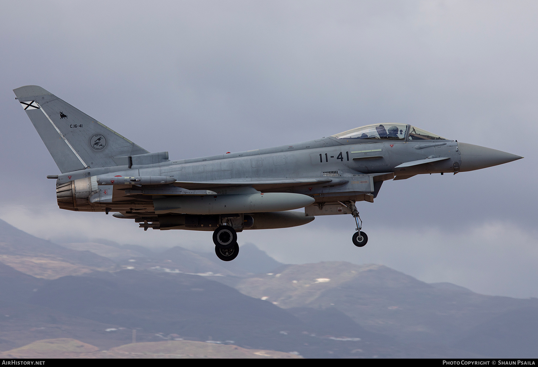 Aircraft Photo of C.16-41 | Eurofighter EF-2000 Typhoon | Spain - Air Force | AirHistory.net #407216