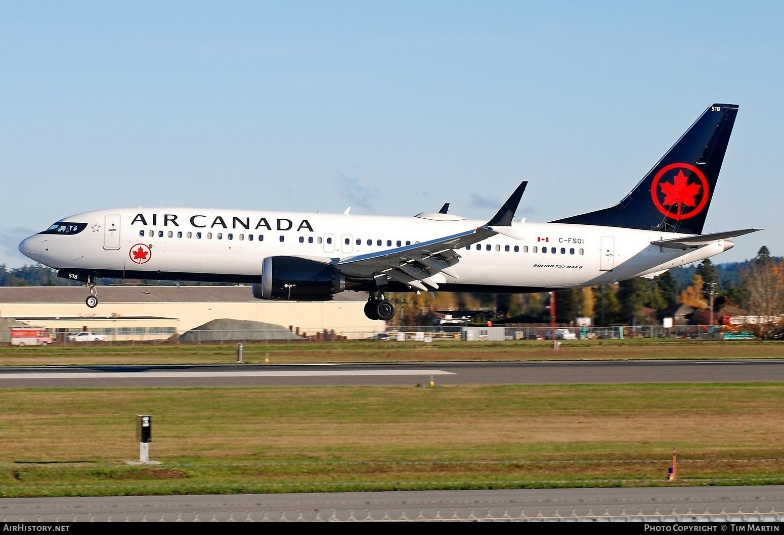 Aircraft Photo of C-FSOI | Boeing 737-8 Max 8 | Air Canada | AirHistory.net #407232