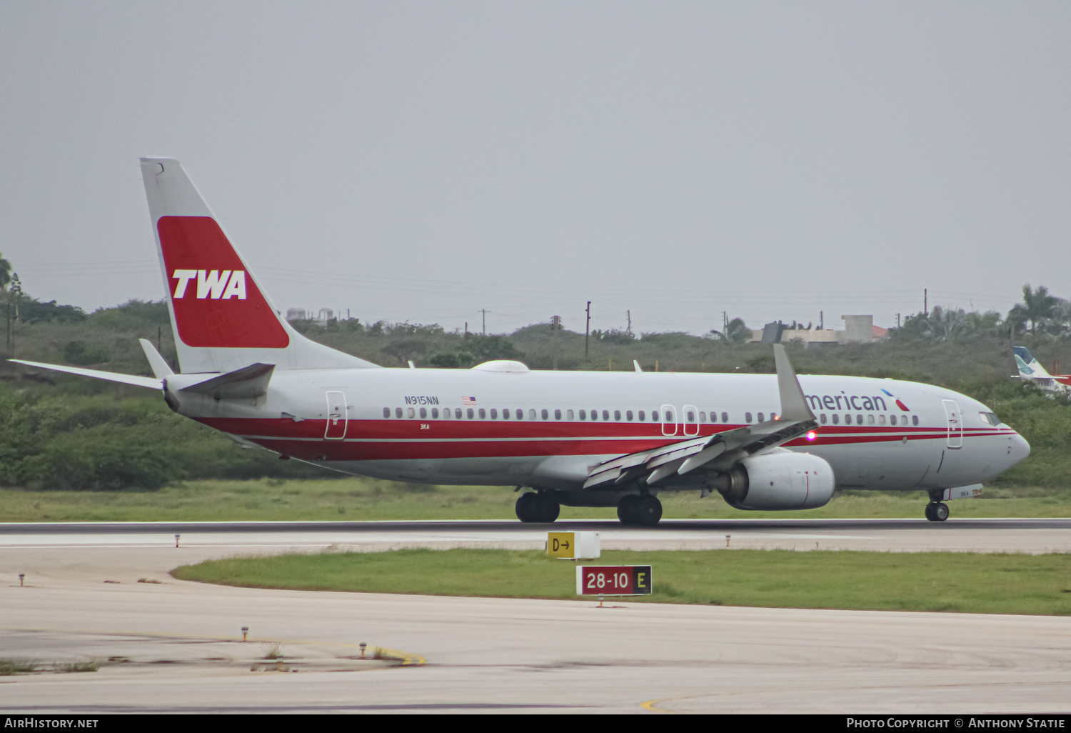 Aircraft Photo of N915NN | Boeing 737-823 | American Airlines | Trans World Airlines - TWA | AirHistory.net #407240