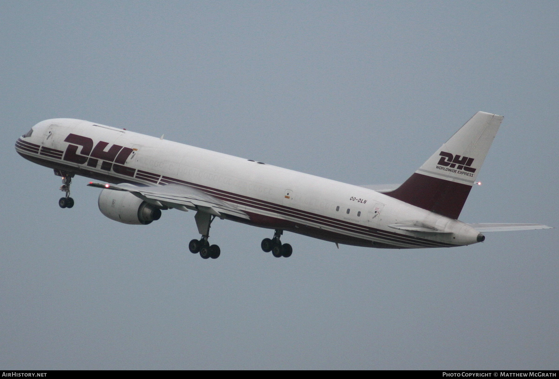 Aircraft Photo of OO-DLN | Boeing 757-236/SF | DHL Worldwide Express | AirHistory.net #407257