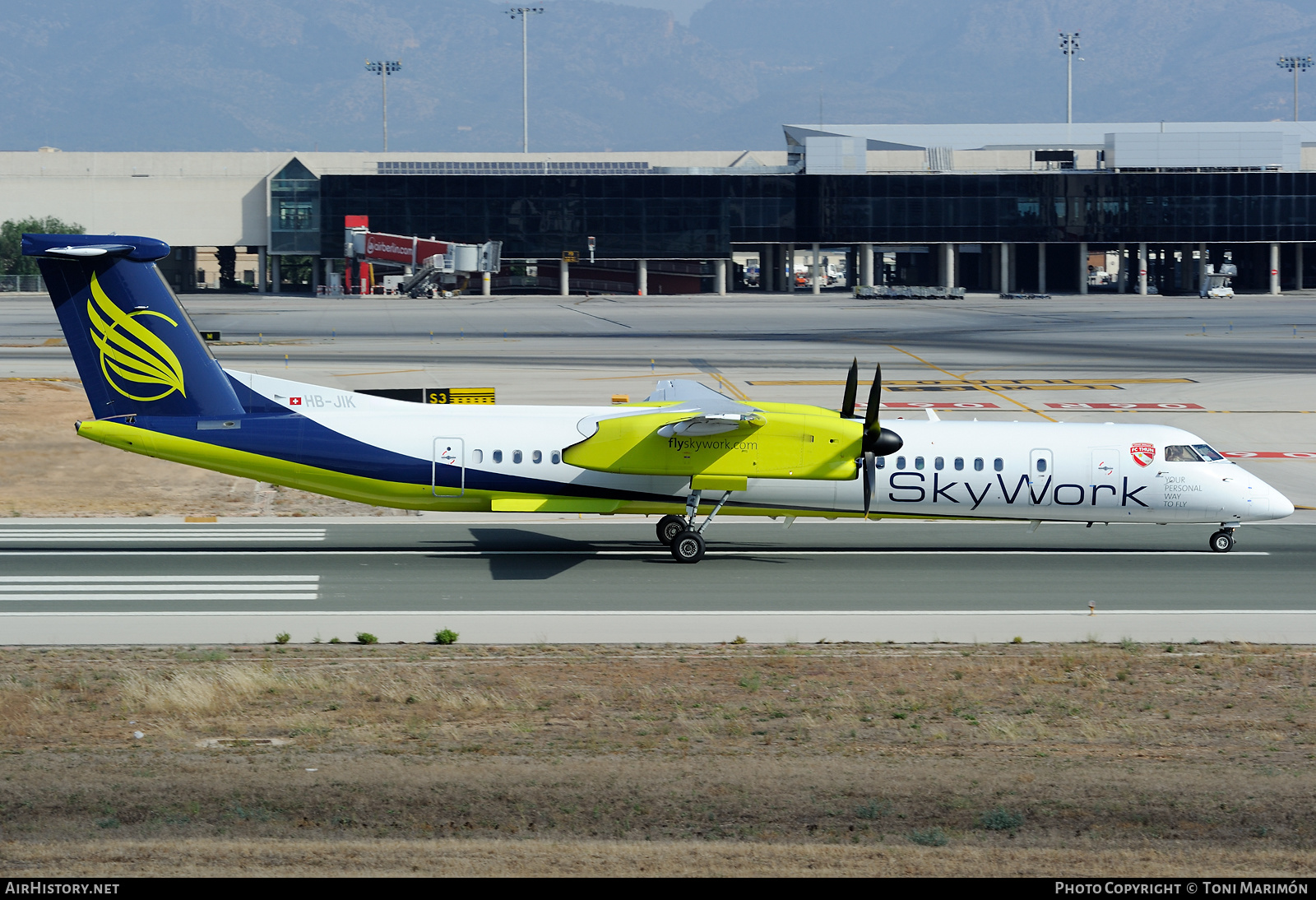 Aircraft Photo of HB-JIK | Bombardier DHC-8-402 Dash 8 | SkyWork Airlines | AirHistory.net #407282