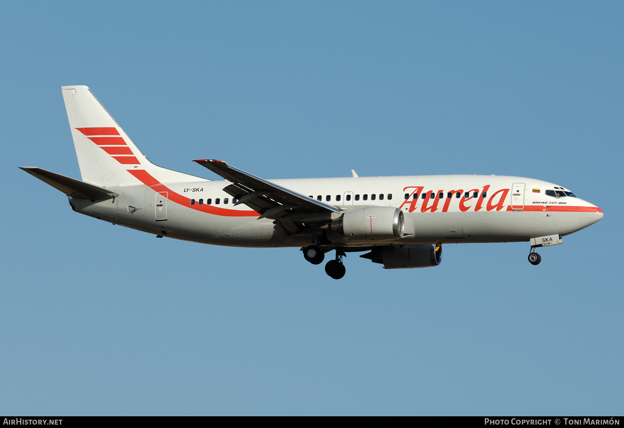 Aircraft Photo of LY-SKA | Boeing 737-35B | Aurela | AirHistory.net #407300