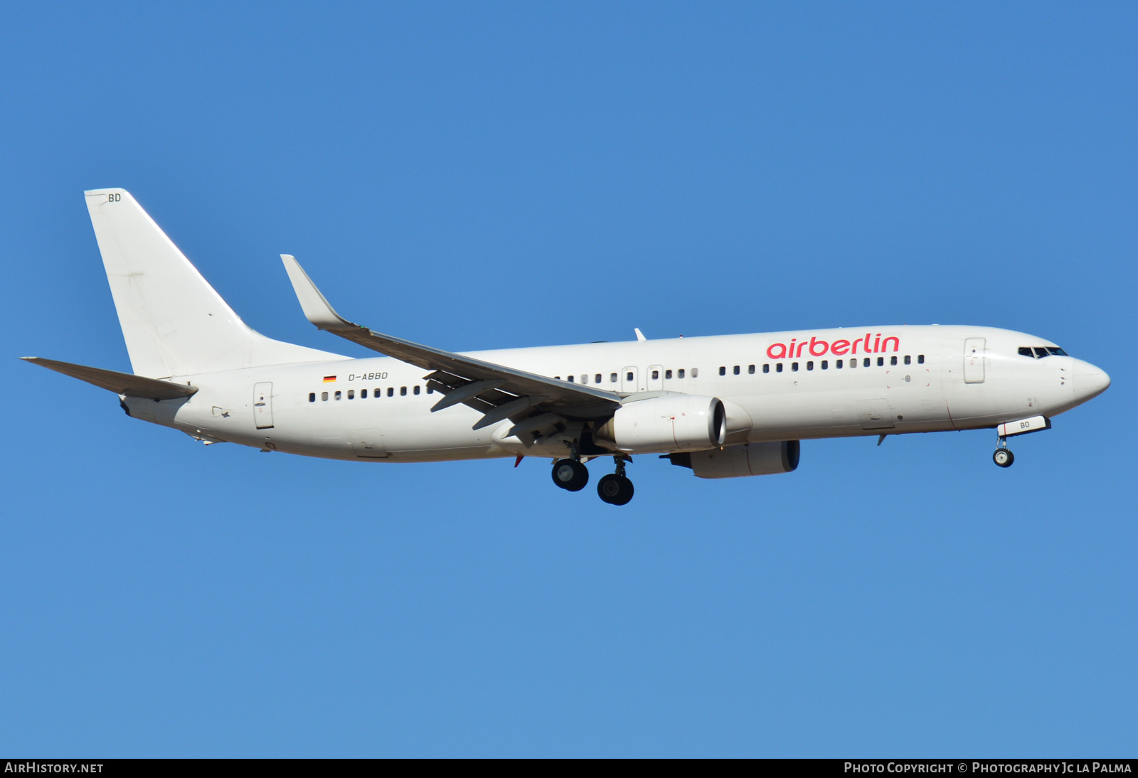 Aircraft Photo of D-ABBD | Boeing 737-86J | Air Berlin | AirHistory.net #407310