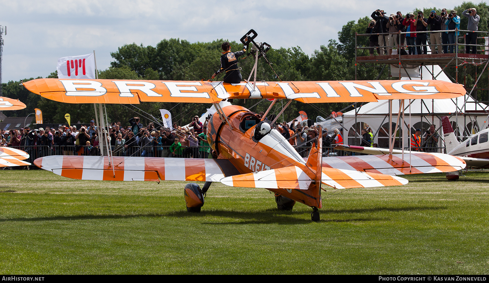 Aircraft Photo of N74189 | Boeing PT-17/R985 Kaydet (A75N1) | Breitling | AirHistory.net #407338