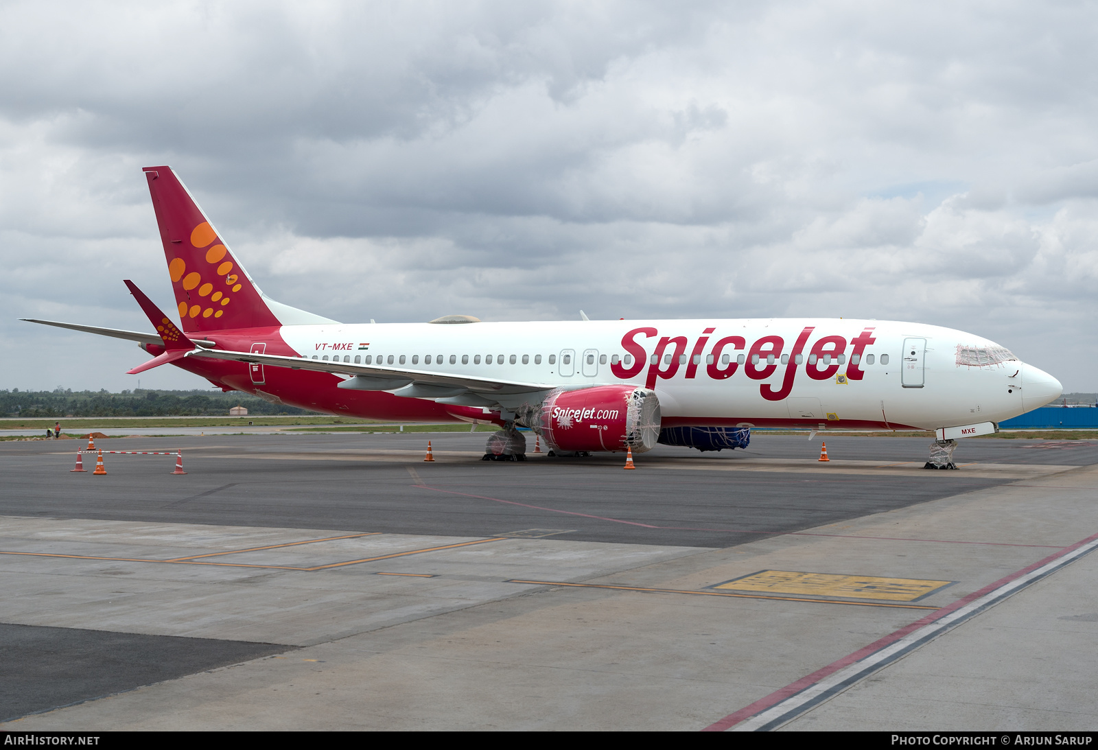 Aircraft Photo of VT-MXE | Boeing 737-8 Max 8 | SpiceJet | AirHistory.net #407339