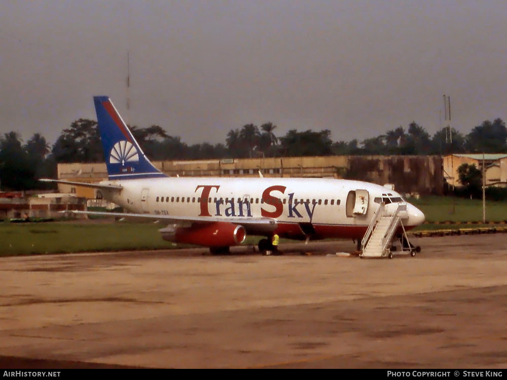 Aircraft Photo of 5N-TSA | Boeing 737-2H4 | Tran Sky Airlines | AirHistory.net #407407