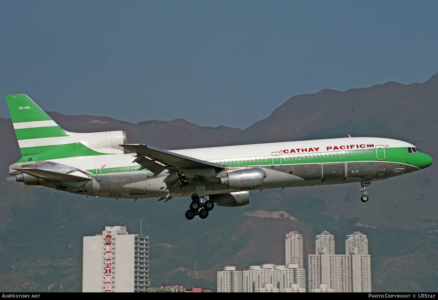 Aircraft Photo of VR-HHL | Lockheed L-1011-385-1-15 TriStar 100 | Cathay Pacific Airways | AirHistory.net #407421