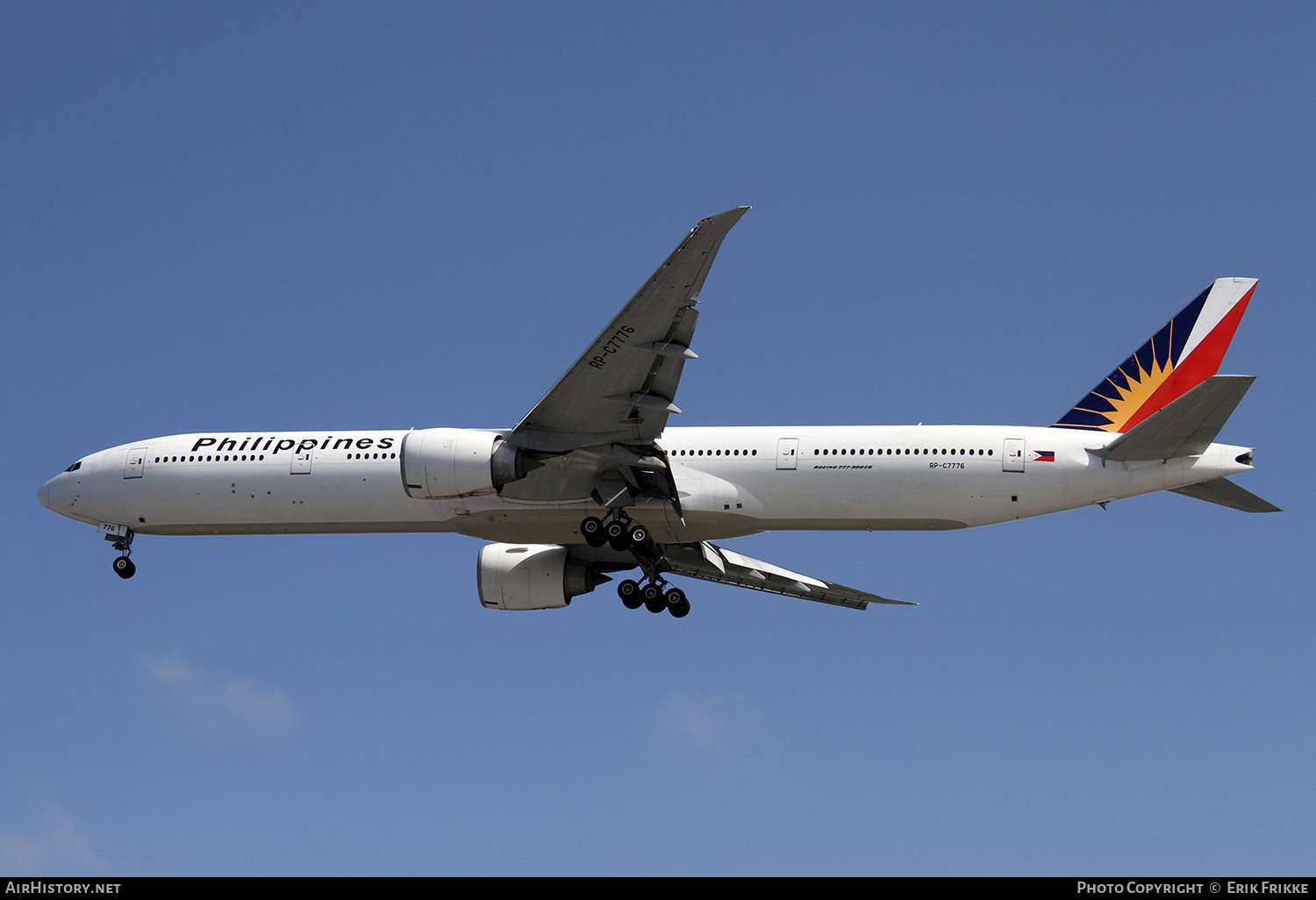 Aircraft Photo of RP-C7776 | Boeing 777-36N/ER | Philippine Airlines | AirHistory.net #407508