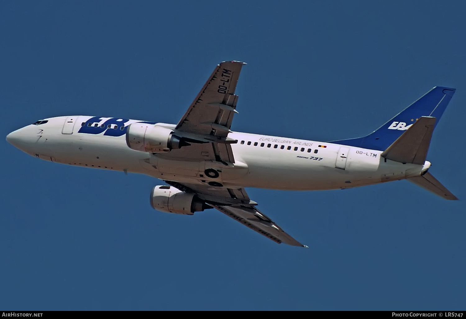 Aircraft Photo of OO-LTM | Boeing 737-3M8 | EBA - Eurobelgian Airlines | AirHistory.net #407512