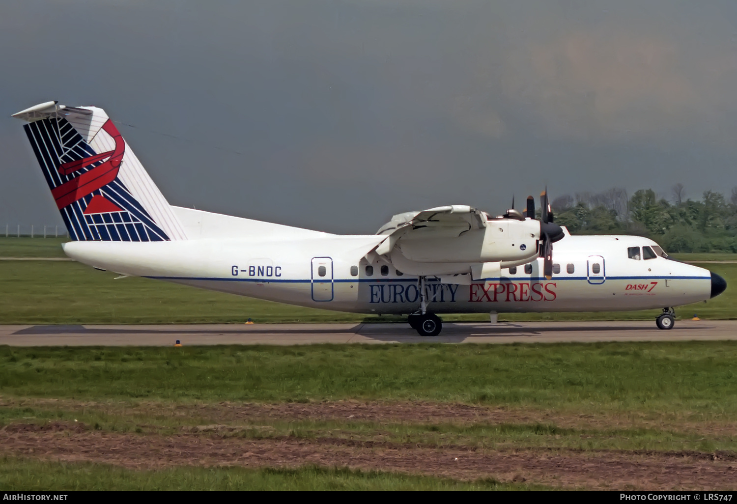 Aircraft Photo of G-BNDC | De Havilland Canada DHC-7-102 Dash 7 | Eurocity Express | AirHistory.net #407550