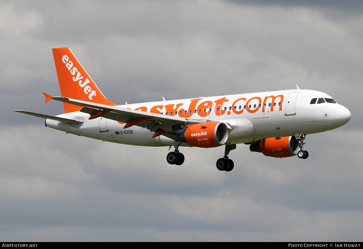 Aircraft Photo of G-EZEB | Airbus A319-111 | EasyJet | AirHistory.net #407570