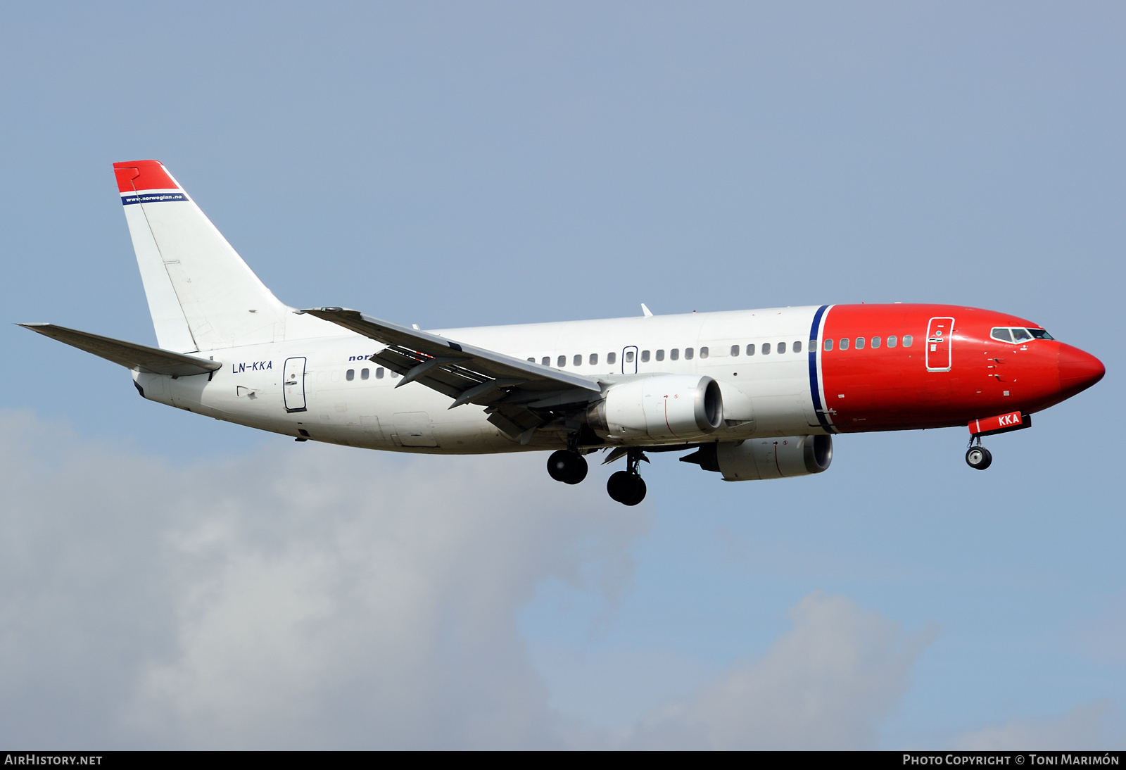 Aircraft Photo of LN-KKA | Boeing 737-33A | Norwegian | AirHistory.net #407613