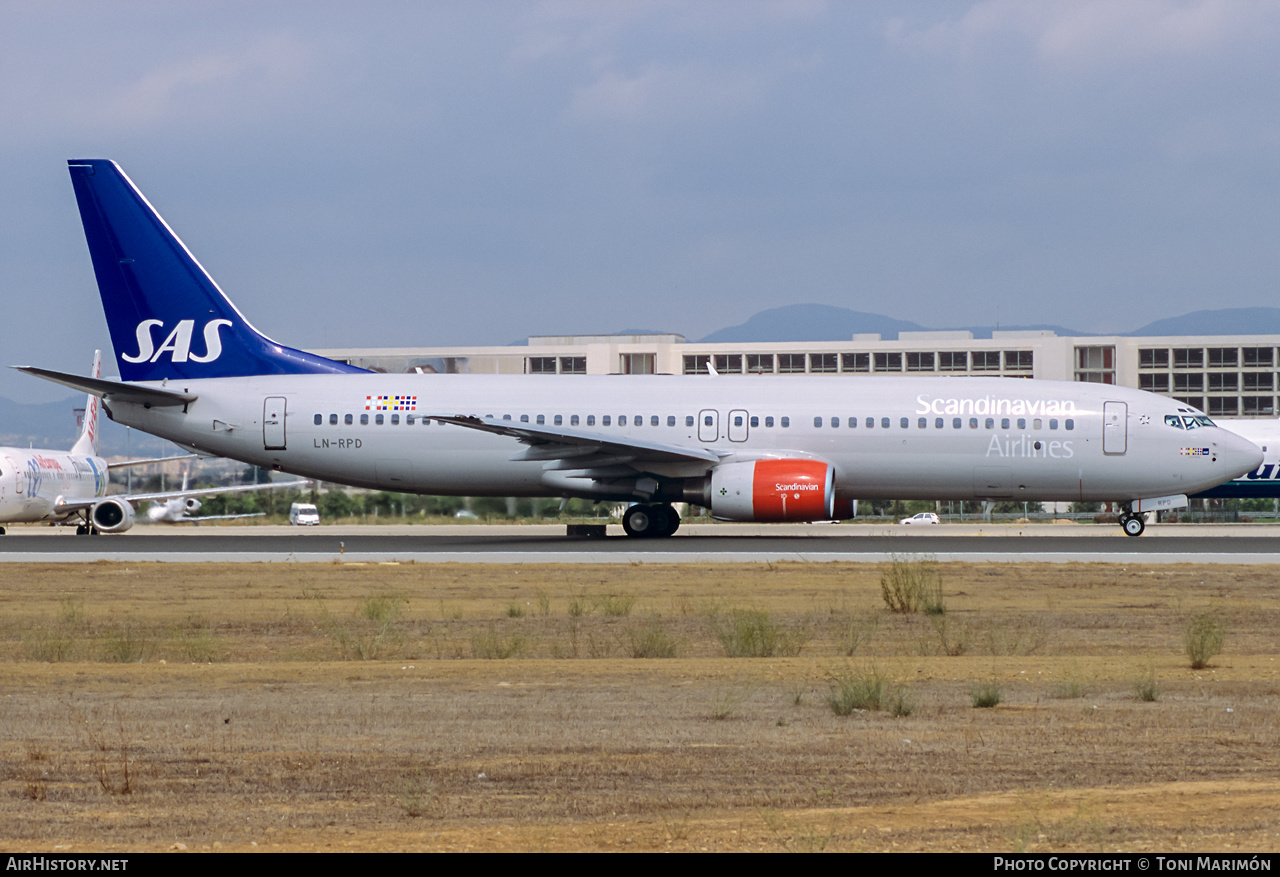 Aircraft Photo of LN-RPD | Boeing 737-883 | Scandinavian Airlines - SAS | AirHistory.net #407637