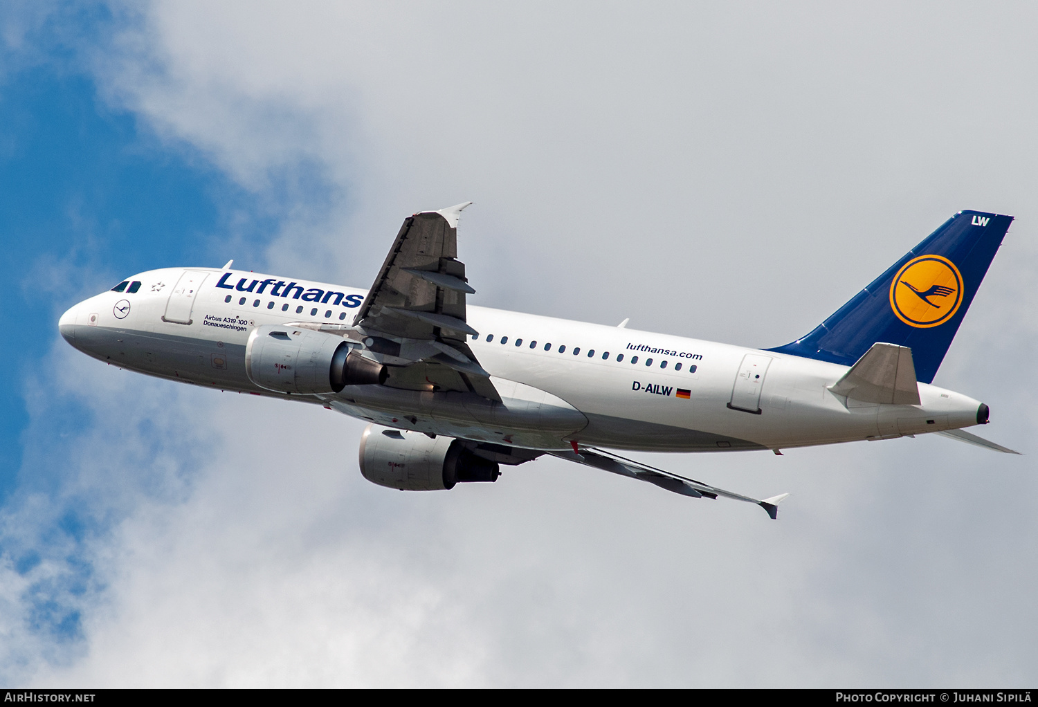 Aircraft Photo of D-AILW | Airbus A319-114 | Lufthansa | AirHistory.net #407659