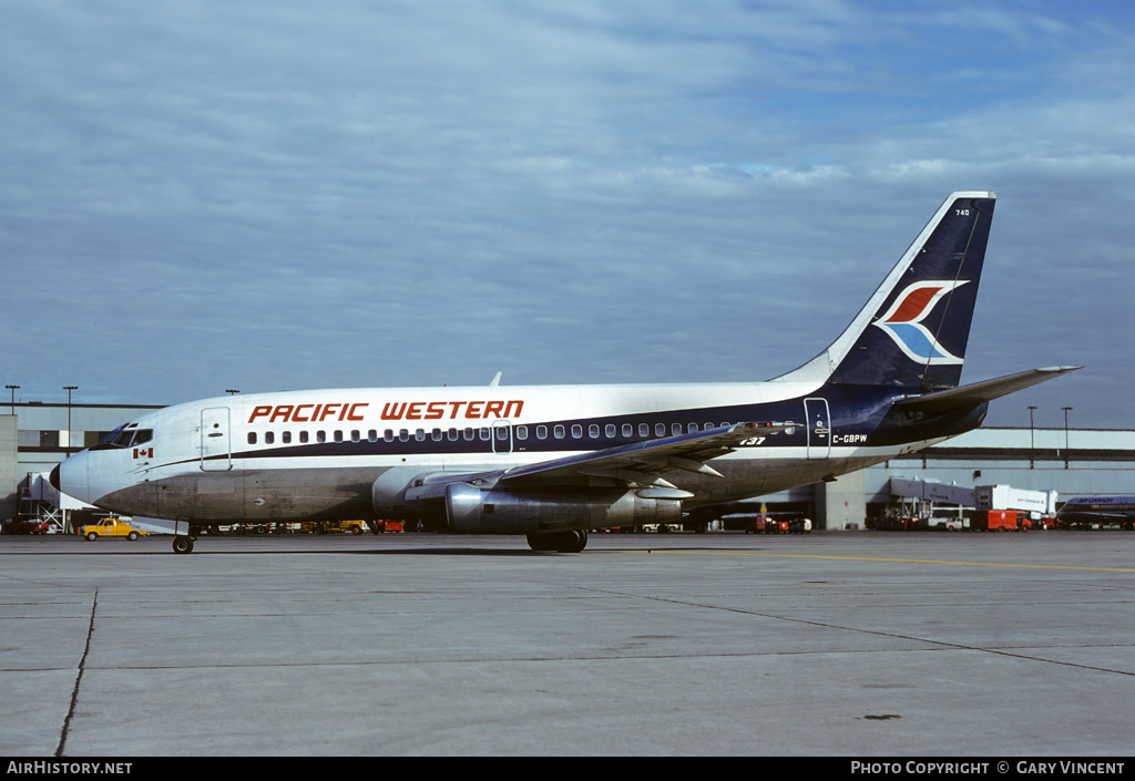 Aircraft Photo of C-GBPW | Boeing 737-275/Adv | Pacific Western Airlines | AirHistory.net #407663