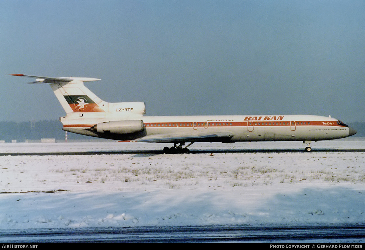 Aircraft Photo of LZ-BTF | Tupolev Tu-154A | Balkan - Bulgarian Airlines | AirHistory.net #407706