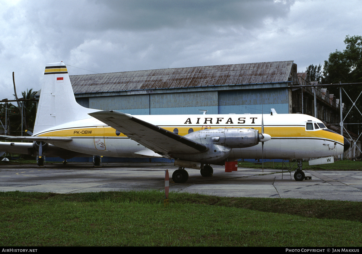 Aircraft Photo of PK-OBW | Hawker Siddeley HS-748 Srs2/207 | Airfast | AirHistory.net #407800