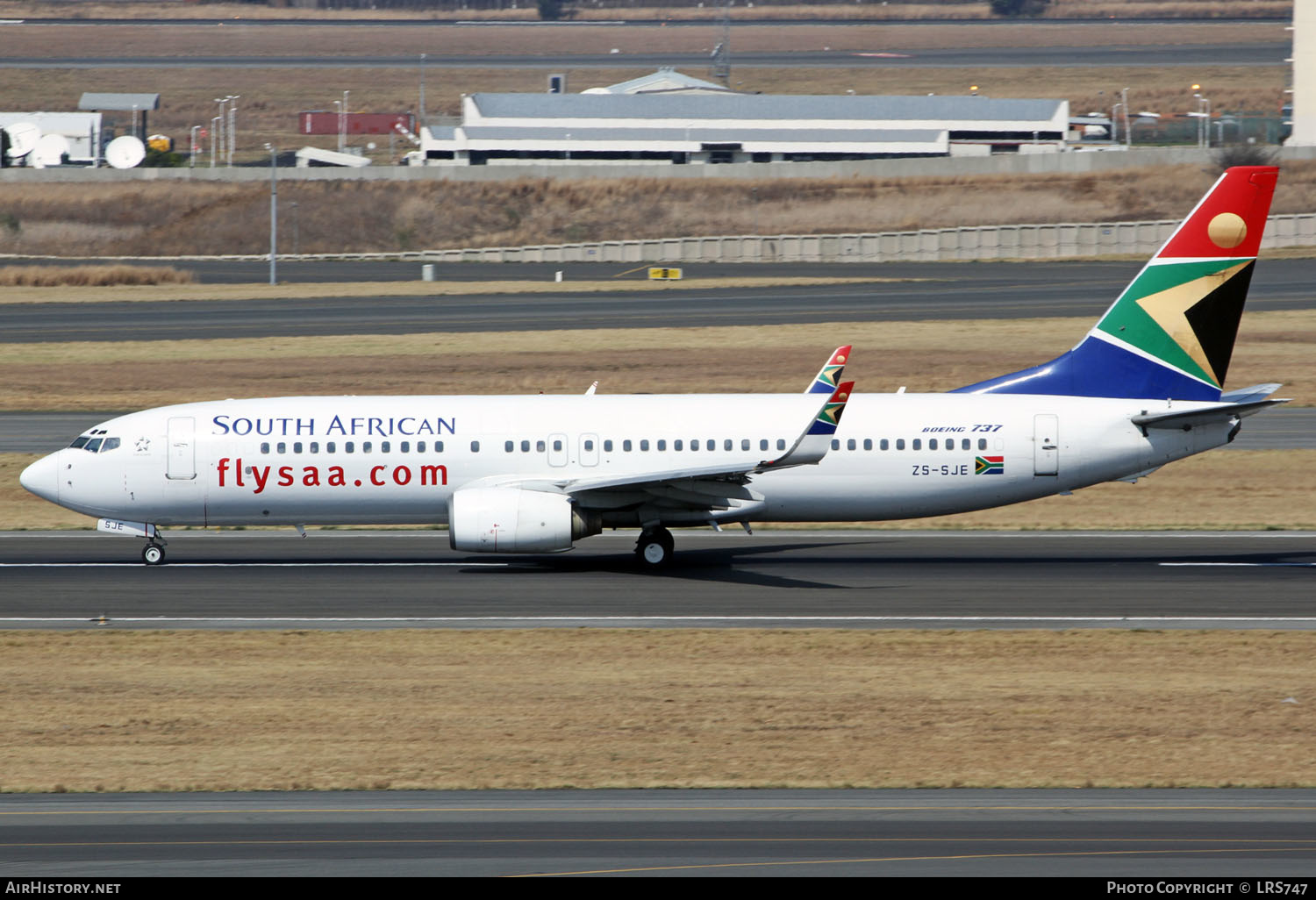 Aircraft Photo of ZS-SJE | Boeing 737-85F | South African Airways | AirHistory.net #407835