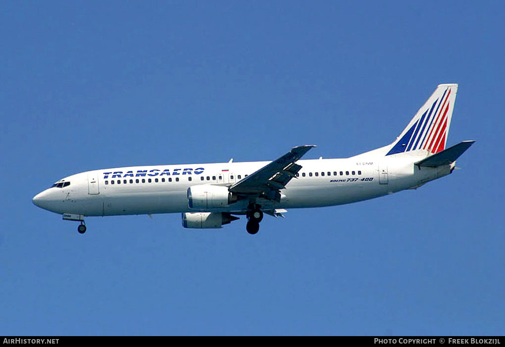 Aircraft Photo of EI-DNM | Boeing 737-4S3 | Transaero Airlines | AirHistory.net #407920