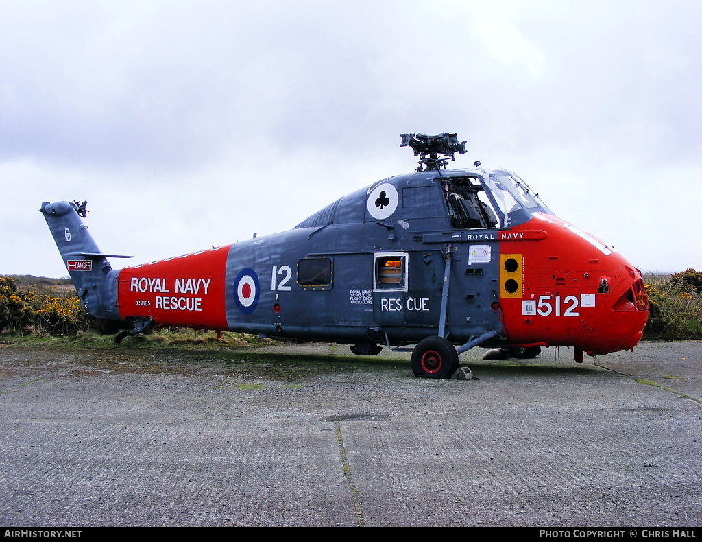 Aircraft Photo of XS885 | Westland WS-58 Wessex HAS.1 | UK - Navy | AirHistory.net #407945