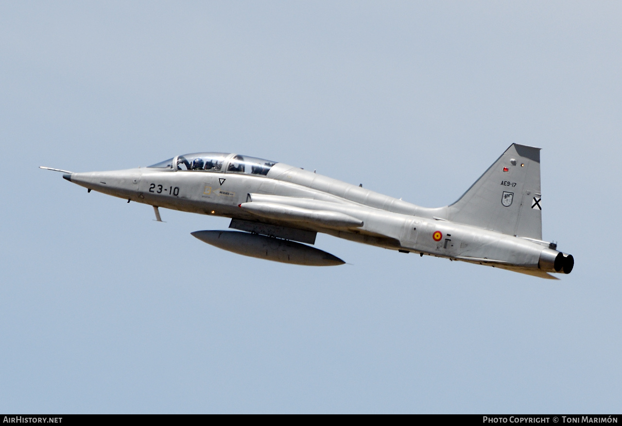 Aircraft Photo of AE.9-17 | Northrop SF-5B(M) Freedom Fighter | Spain - Air Force | AirHistory.net #407966