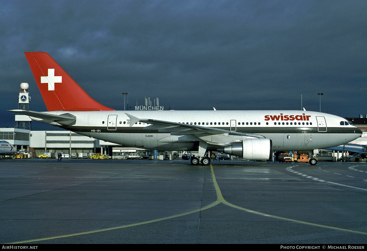 Aircraft Photo of HB-IPI | Airbus A310-322 | Swissair | AirHistory.net #408007
