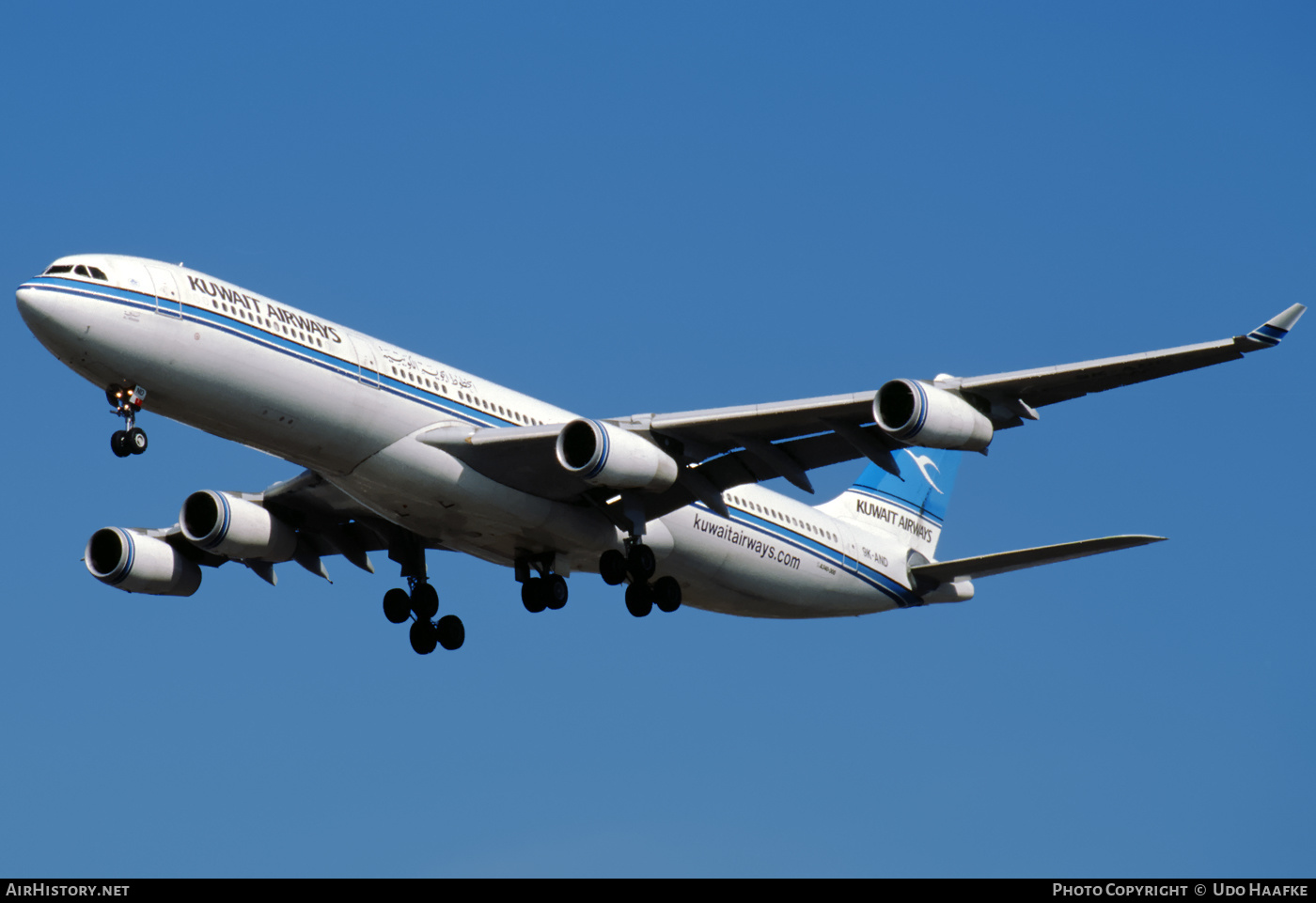 Aircraft Photo of 9K-AND | Airbus A340-313 | Kuwait Airways | AirHistory.net #408011
