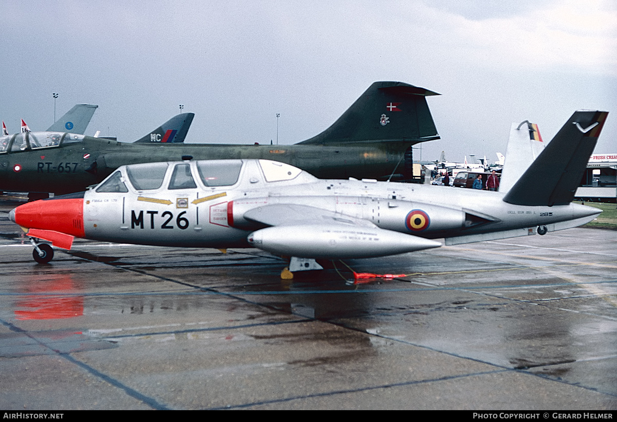 Aircraft Photo of MT26 | Fouga CM-170R Magister | Belgium - Air Force | AirHistory.net #408022