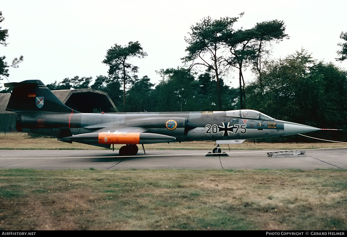 Aircraft Photo of 2075 | Lockheed F-104G Starfighter | Germany - Air Force | AirHistory.net #408024