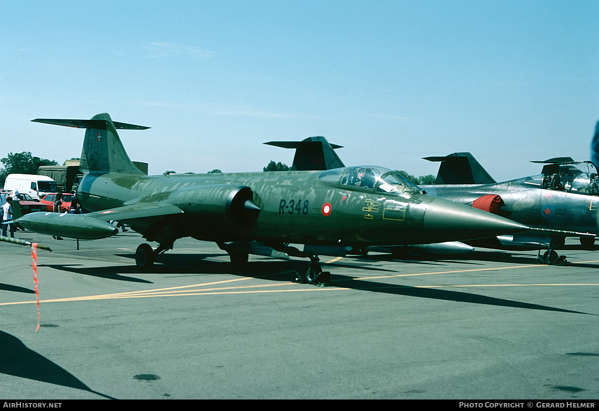 Aircraft Photo of R-348 | Lockheed F-104G Starfighter | Denmark - Air Force | AirHistory.net #408029