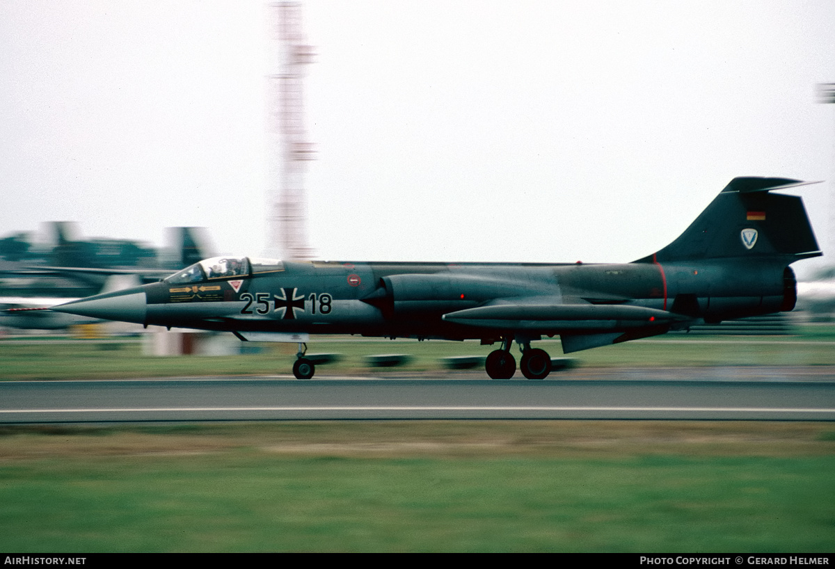 Aircraft Photo of 2518 | Lockheed F-104G Starfighter | Germany - Air Force | AirHistory.net #408031