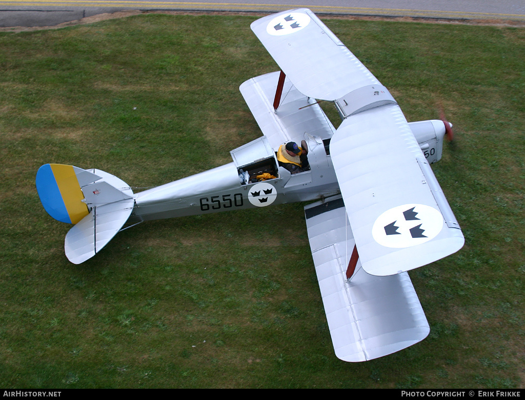 Aircraft Photo of SE-AMG / 6550 | De Havilland D.H. 82A Tiger Moth II | Sweden - Air Force | AirHistory.net #408038