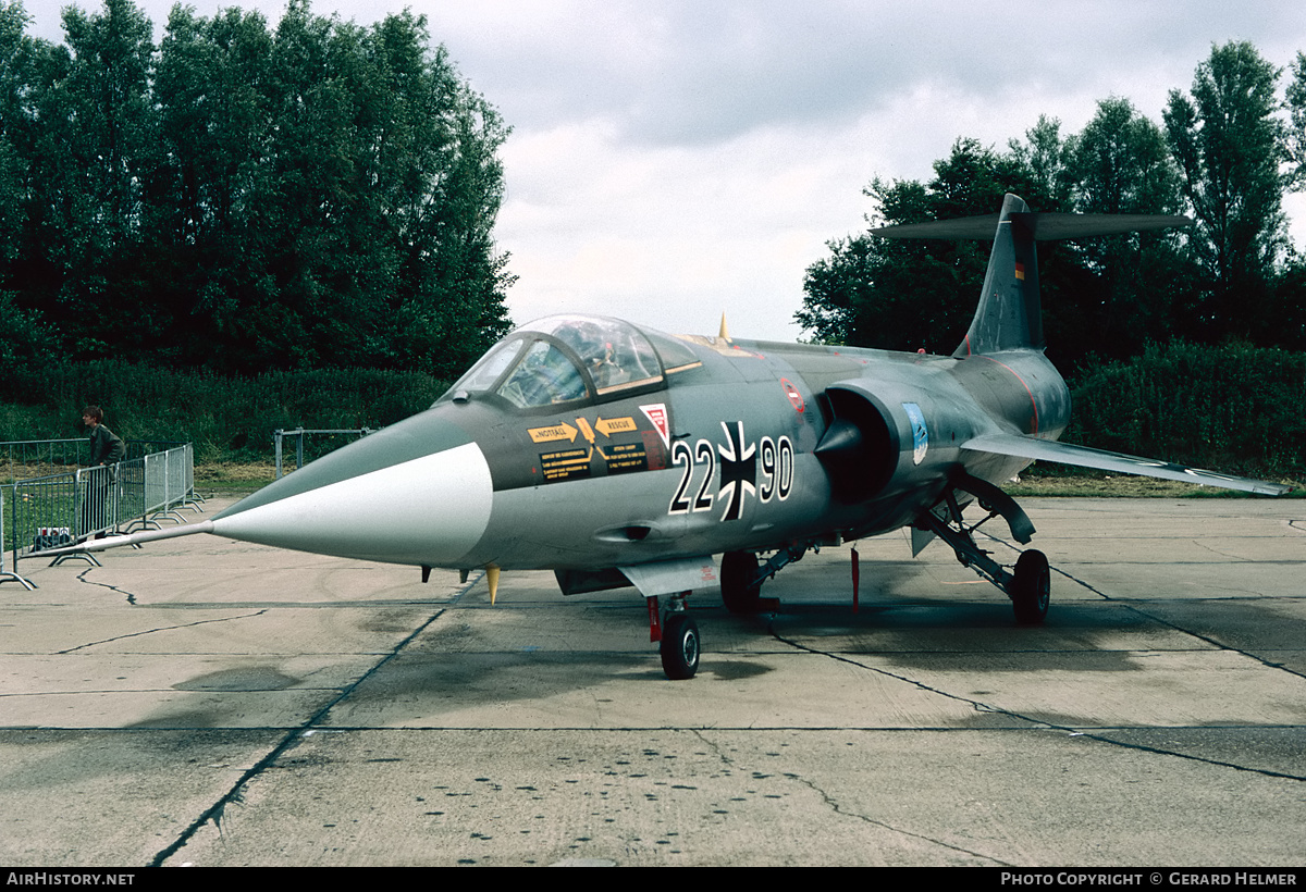 Aircraft Photo of 2290 | Lockheed F-104G Starfighter | Germany - Air Force | AirHistory.net #408069