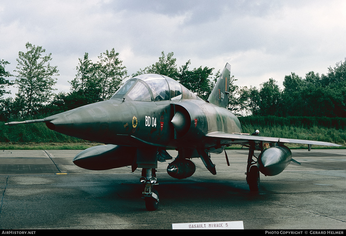 Aircraft Photo of BD04 | Dassault Mirage 5BD | Belgium - Air Force | AirHistory.net #408070