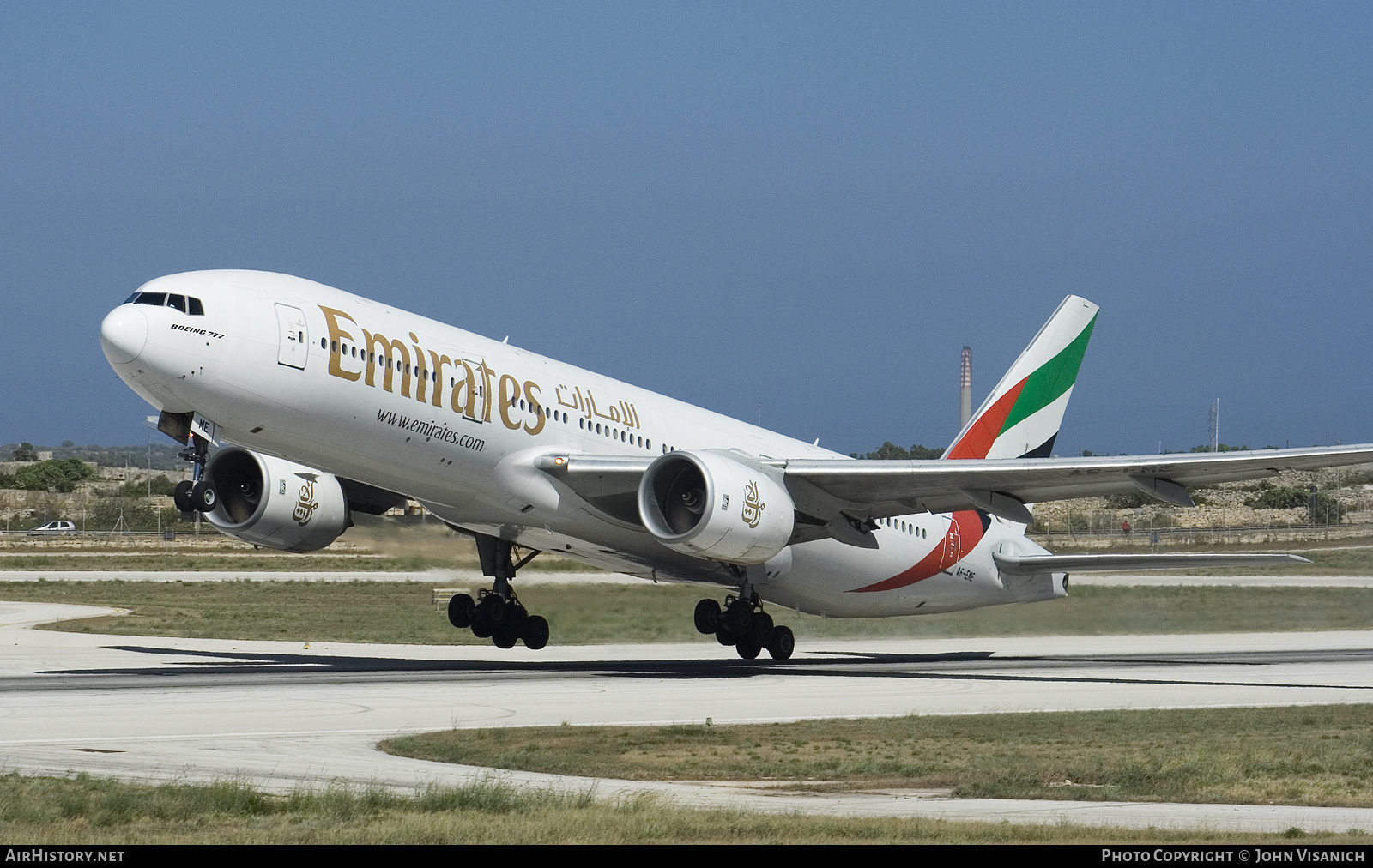 Aircraft Photo of A6-EME | Boeing 777-21H | Emirates | AirHistory.net #408129
