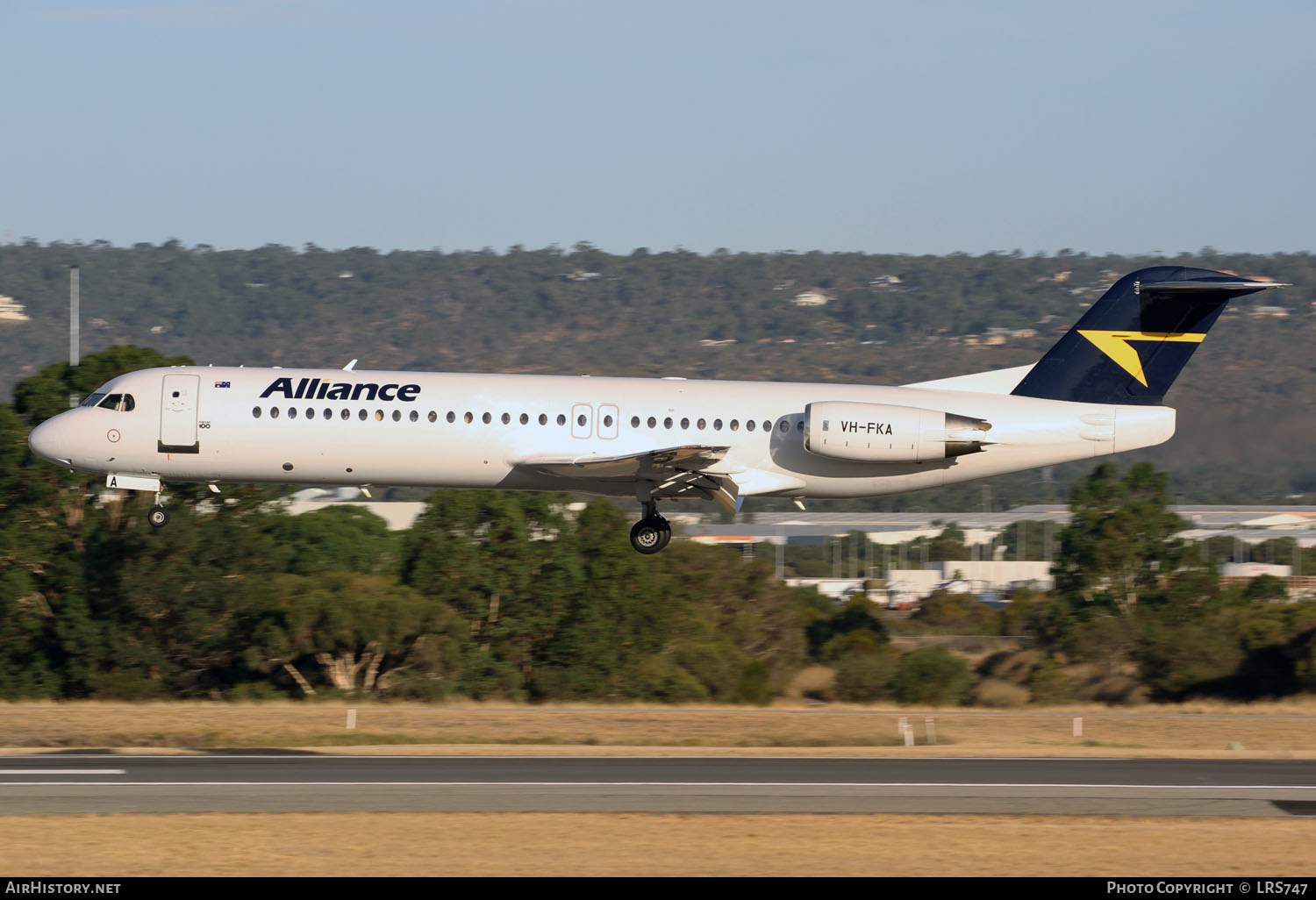 Aircraft Photo of VH-FKA | Fokker 100 (F28-0100) | Alliance Airlines | AirHistory.net #408163