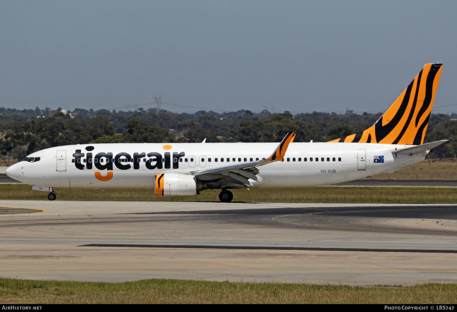 Aircraft Photo of VH-VUB | Boeing 737-8FE | Tigerair | AirHistory.net #408169