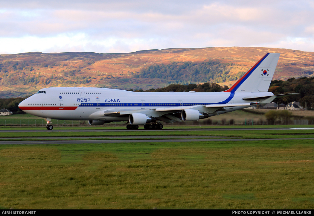 Aircraft Photo of 10001 | Boeing 747-4B5 | South Korea - Air Force | AirHistory.net #408258
