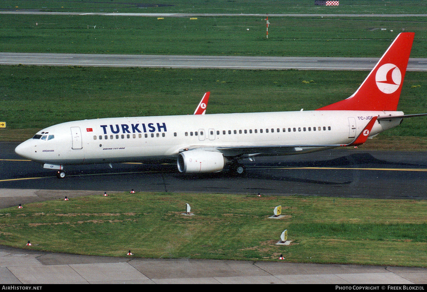 Aircraft Photo of TC-JGF | Boeing 737-8F2 | Turkish Airlines | AirHistory.net #408332