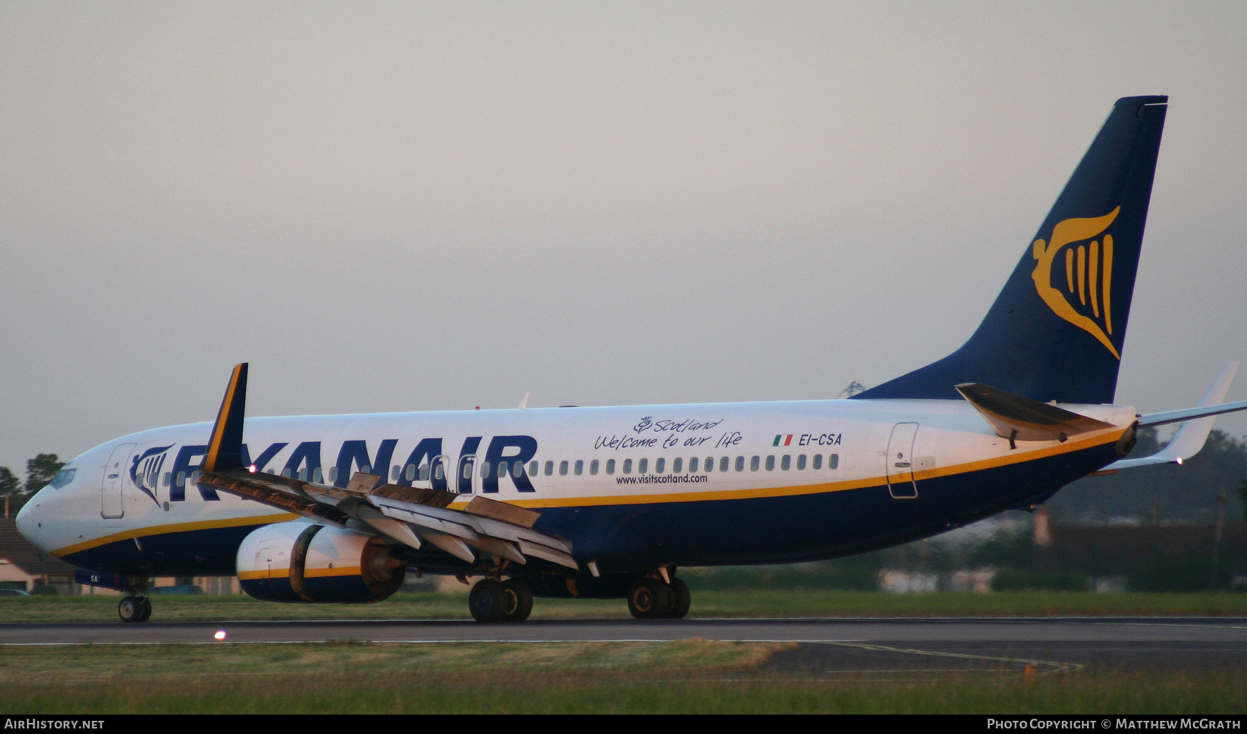 Aircraft Photo of EI-CSA | Boeing 737-8AS | Ryanair | AirHistory.net #408356