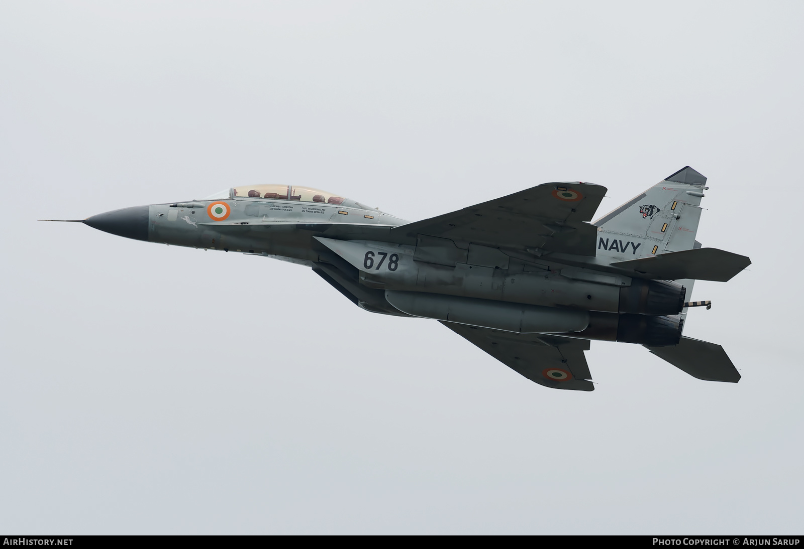 Aircraft Photo of IN678 | Mikoyan-Gurevich MiG-29KUB (9-47) | India - Navy | AirHistory.net #408378