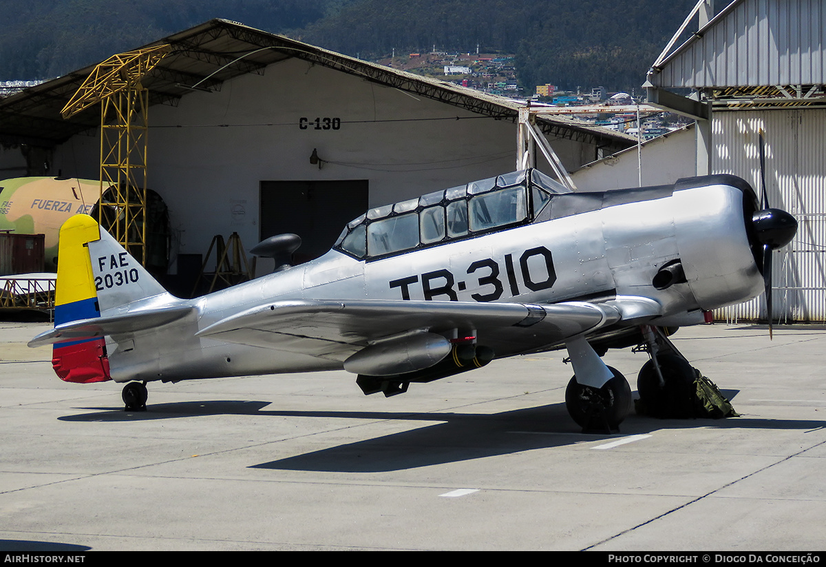Aircraft Photo of FAE-20310 | North American AT-6G Texan | Ecuador - Air Force | AirHistory.net #408387