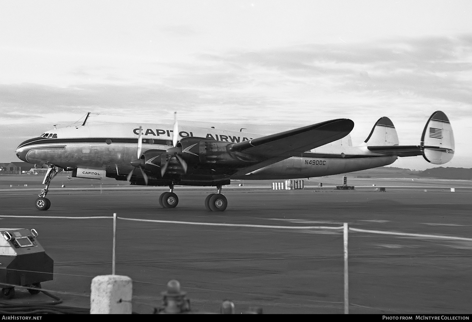 Aircraft Photo of N4900C | Lockheed L-749A Constellation | Capitol Airways | AirHistory.net #408389