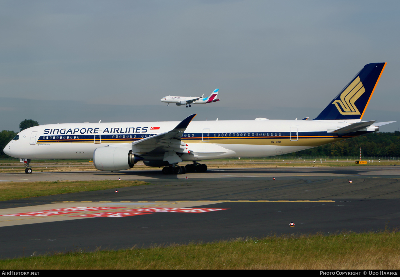 Aircraft Photo of 9V-SMD | Airbus A350-941 | Singapore Airlines | AirHistory.net #408423