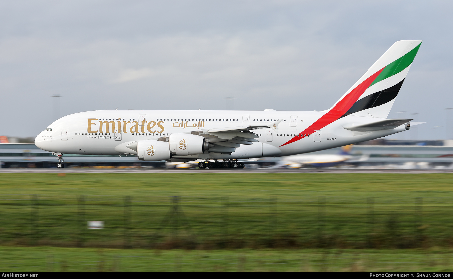 Aircraft Photo of A6-EOC | Airbus A380-861 | Emirates | AirHistory.net #408463