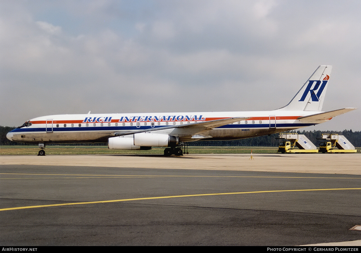 Aircraft Photo of N1805 | McDonnell Douglas DC-8-62 | Rich International Airways | AirHistory.net #408496