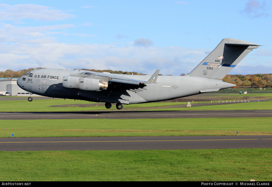 Aircraft Photo of 03-3113 / 33113 | Boeing C-17A Globemaster III | USA - Air Force | AirHistory.net #408512