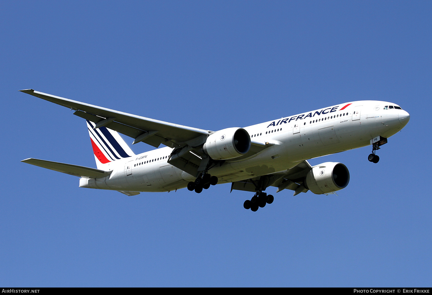 Aircraft Photo of F-GSPE | Boeing 777-228/ER | Air France | AirHistory.net #408556